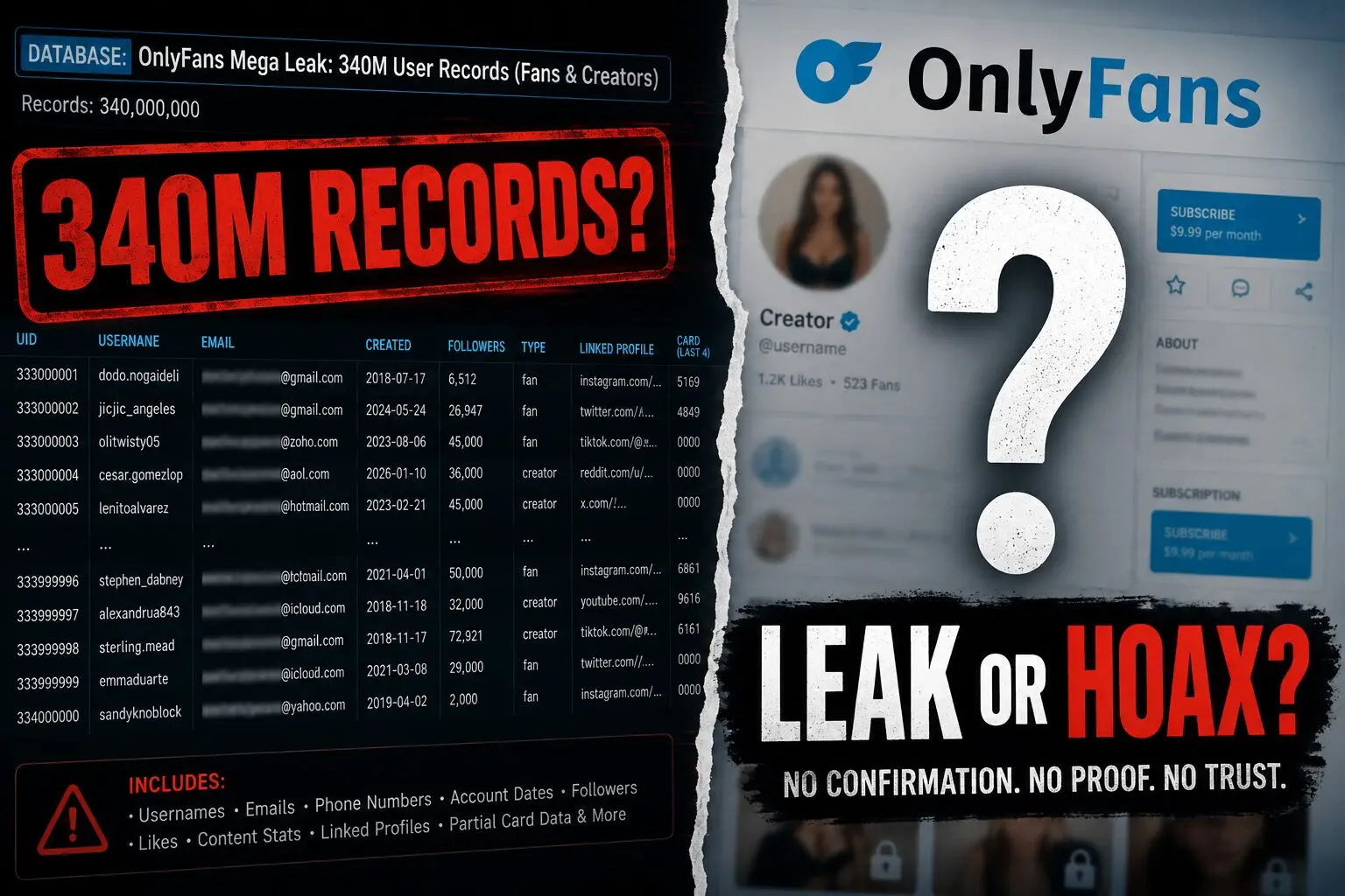 OnlyFans è stato violato? Oppure la storia è una bufala?
